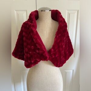 Cute faux fur shrug!